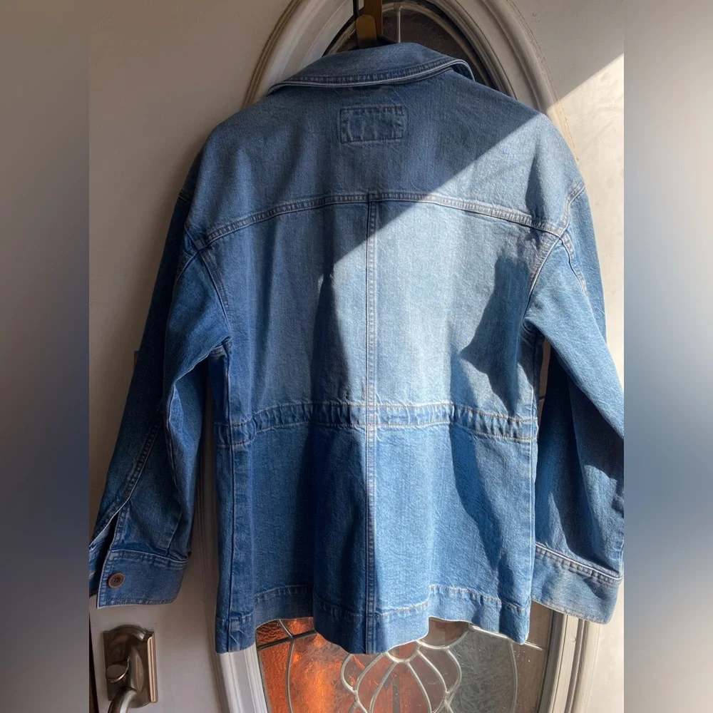 🆕 LOFT Denim Chore Jacket - M - *Runs Large* - Picture 5 of 12